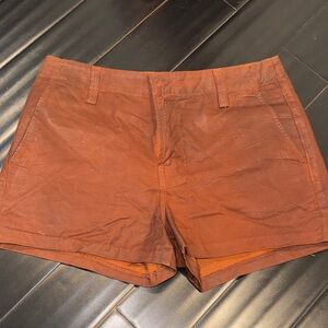 J Brand Women's Lola Wax Coated Shorts in Clay